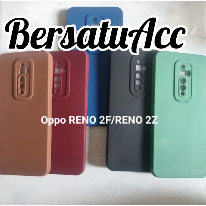 Soft Case Pro Camera  Silikon OPPO RENO 2F | RENO 2Z - Hitam, RENO 2Z Casing Hp