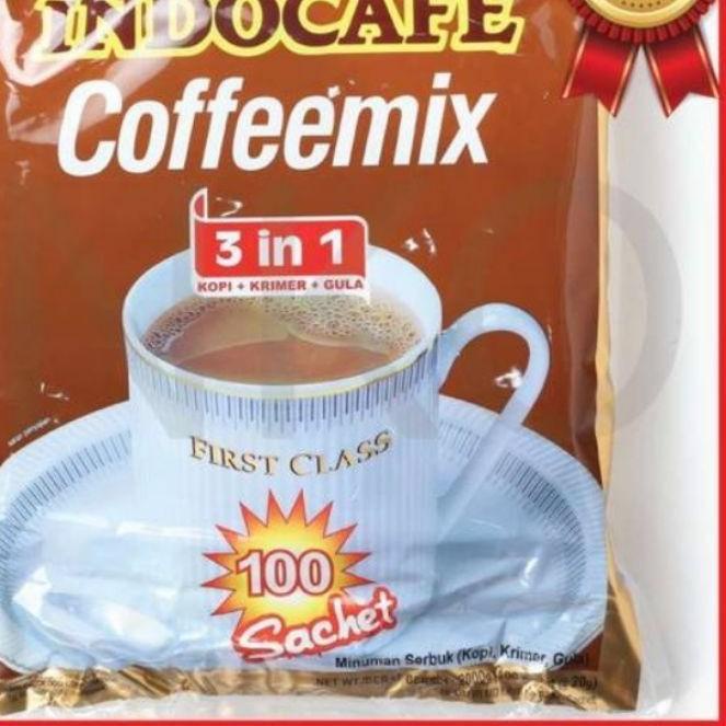 

♞ INDOCAFE COFFEEMIX 3 in 1 [ 100 Sachet @20 gr ] ♡