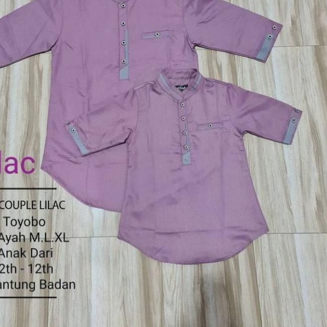 ➲ Koko Qurta Pria Couple Lilac / Koko Couple Lilac ◊