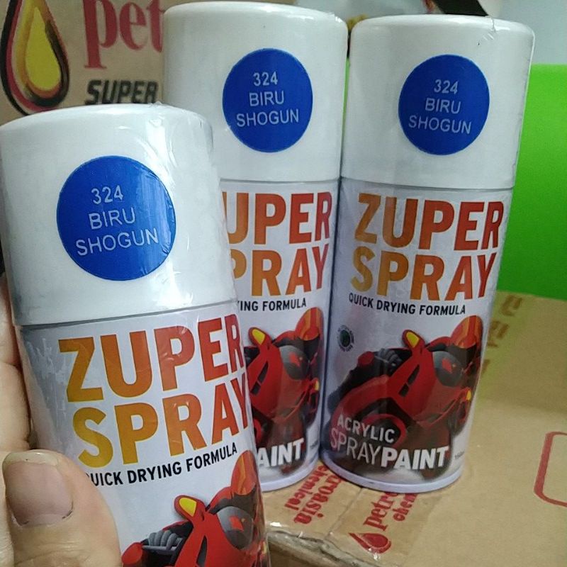 cat semprot pilok pilox zuper spray biru Shogun 324 150cc Shogun blue