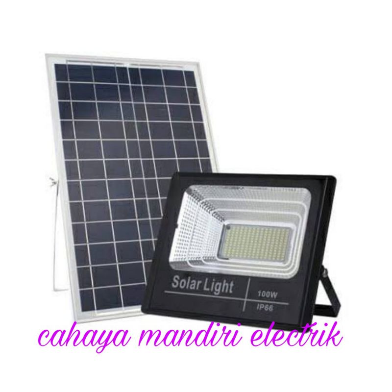 flood light 100 watt / lampu sorot solar Cell 100watt /lampu sorot led
