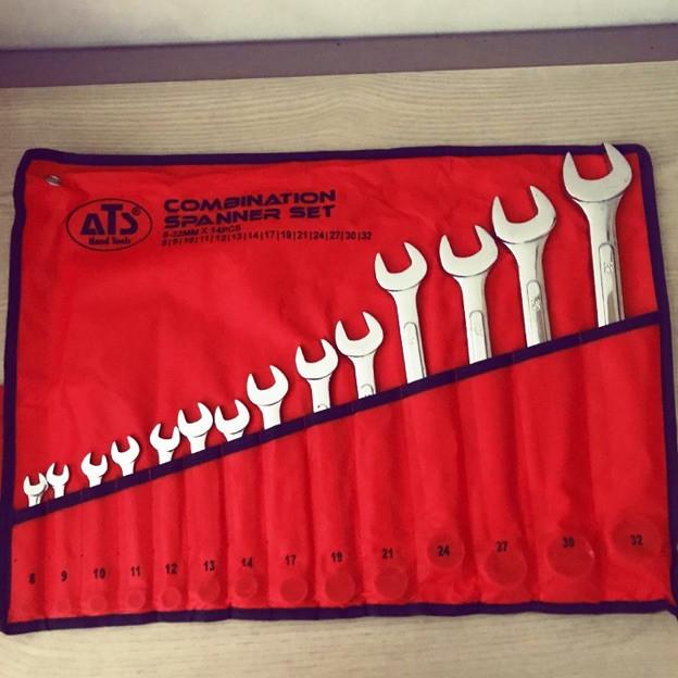 ATS Kunci Ring Pas SET 14 PCS ( 8 - 32 mm) / Combination Wrench set