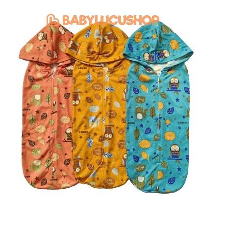Diskon Terbatas Bedong Instan Resleting Kenzy Premium SNI Bedong Bayi Hoddie Instant Resleting Swadd