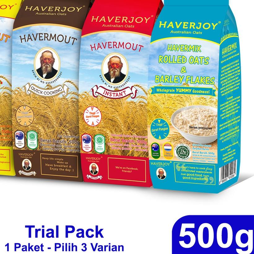 

○ Haverjoy Trial Pack Bundle All Varian 500g - 3 Pcs ✹