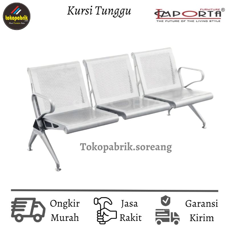 kursi tunggu Stainless / Kursi tunggu besi bandara kursi / Waiting Chair Murah
