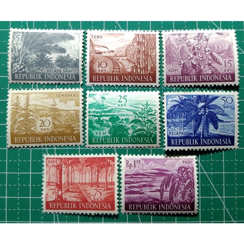 

Prangko Lawas RI Set Lengkap Hasil Bumi Thn 1960