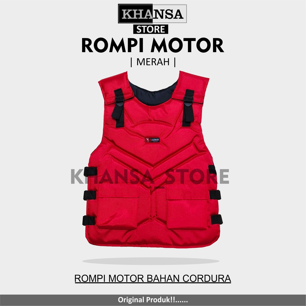 Rompi Motor Touring/Biker Bahan Cordura Premium anti angin pelindung dada