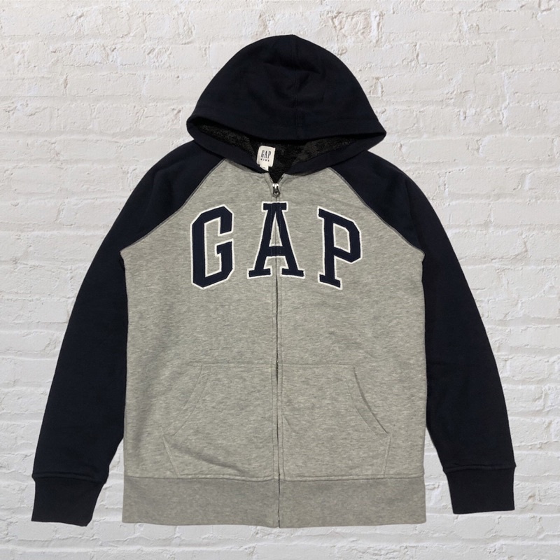 Zip Hoodie Sherpa Gap Second Blue Grey