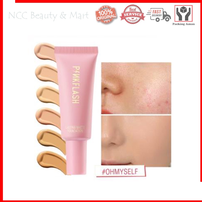 * NCC * Pinkflash Foundation Lasting Matte Pink #OhMySelf PF002 Pink Flash