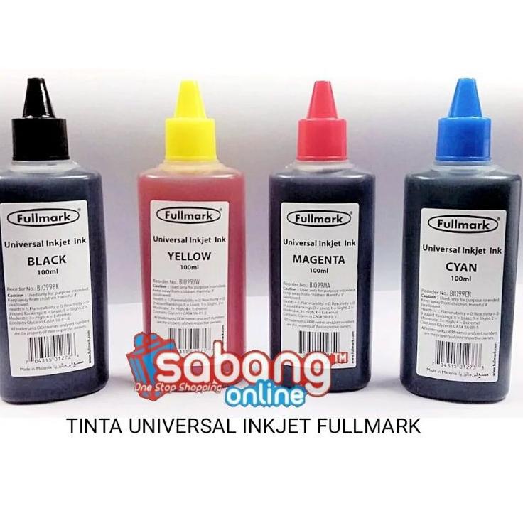 Update Istimewa TINTA INKJET UNIVERSAL FULLMARK 100ML / TINTA FULLMARK 100ML