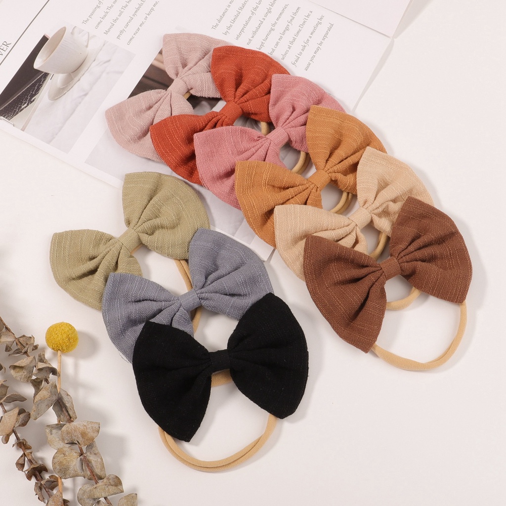 (Pimenova) Bandana bayi headband jumbo premium import pita anak perempuan