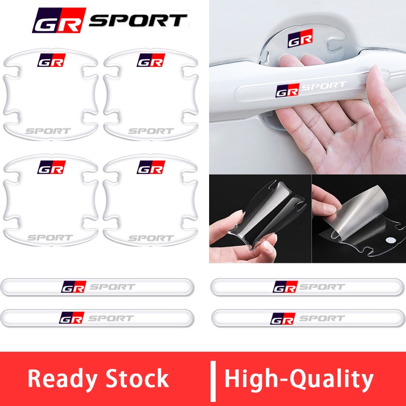 Handle Pintu Mobil Proteksi Car Inner Door Bowl Transparan Anti Gores Stiker Untuk Toyota GR Sport GR Gazoo Racing VIos Yaris Corolla Cross Veloz CHR Avanza Fortuner Rush Innova