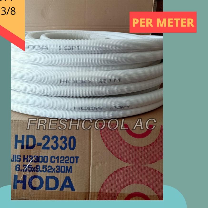 ➳ PIPA AC HODA 1/4 X 3/8 UTK AC 1/2 PK - 1 PK (PER METER) TEBAL 0,6 MM ❀