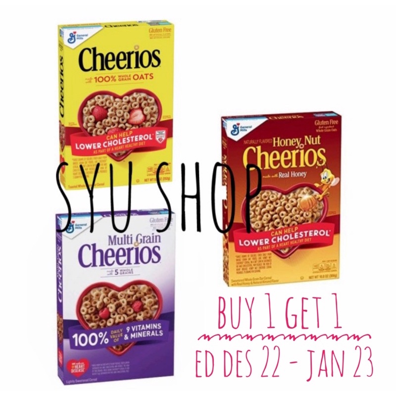 

✨NEW✨ -cheerios cherrios multi grain cereal 255 gr gluten free multigrain original oats oat honey nut- 1.1.23