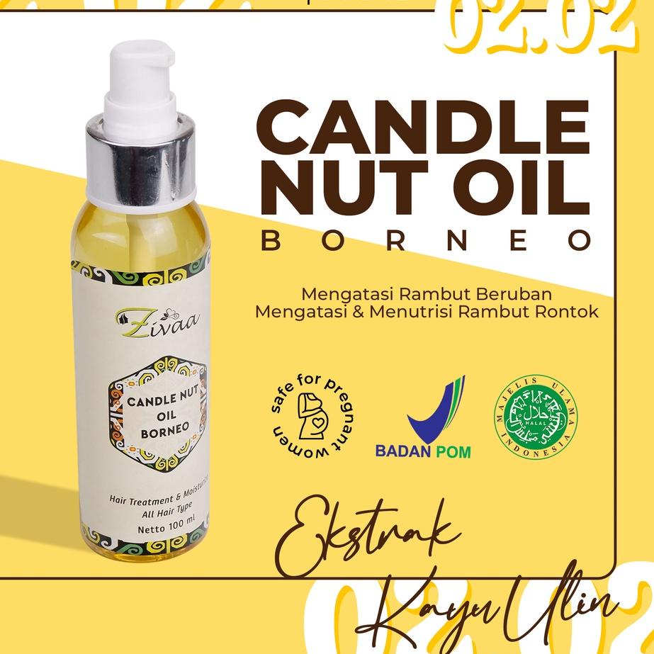 ❀ ZIVAA CANDLE NUT OIL BORNEO PENGHILANG UBAN/ANTI UBAN/PENGHITAM RAMBUT UBAN PERMANEN ☑