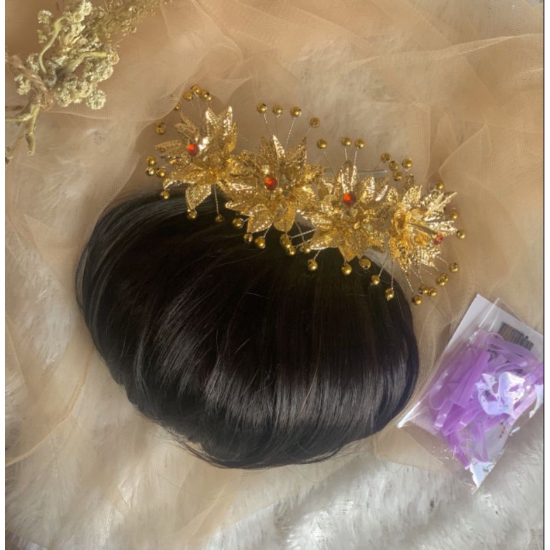 PAKET HAIRDO POLOSAN TUNJUNG / sanggul modern / hiasan sanggul