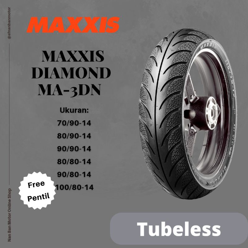 Ban Motor Maxxis Diamond Ukuran 100/80-14