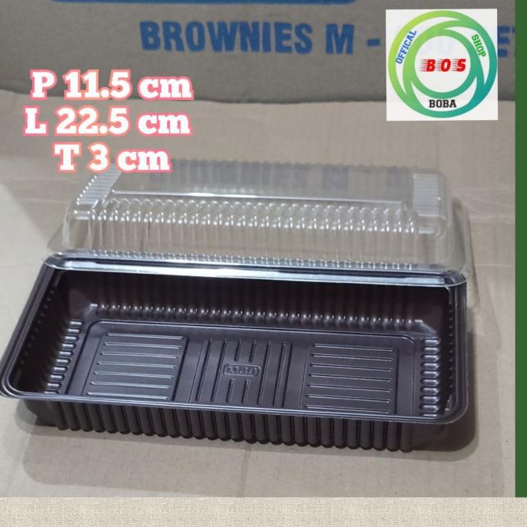 ➼ Mika Brownies Medium - Size M Kotak Bolu Brownies M merek BSM Mika Tebal ♢