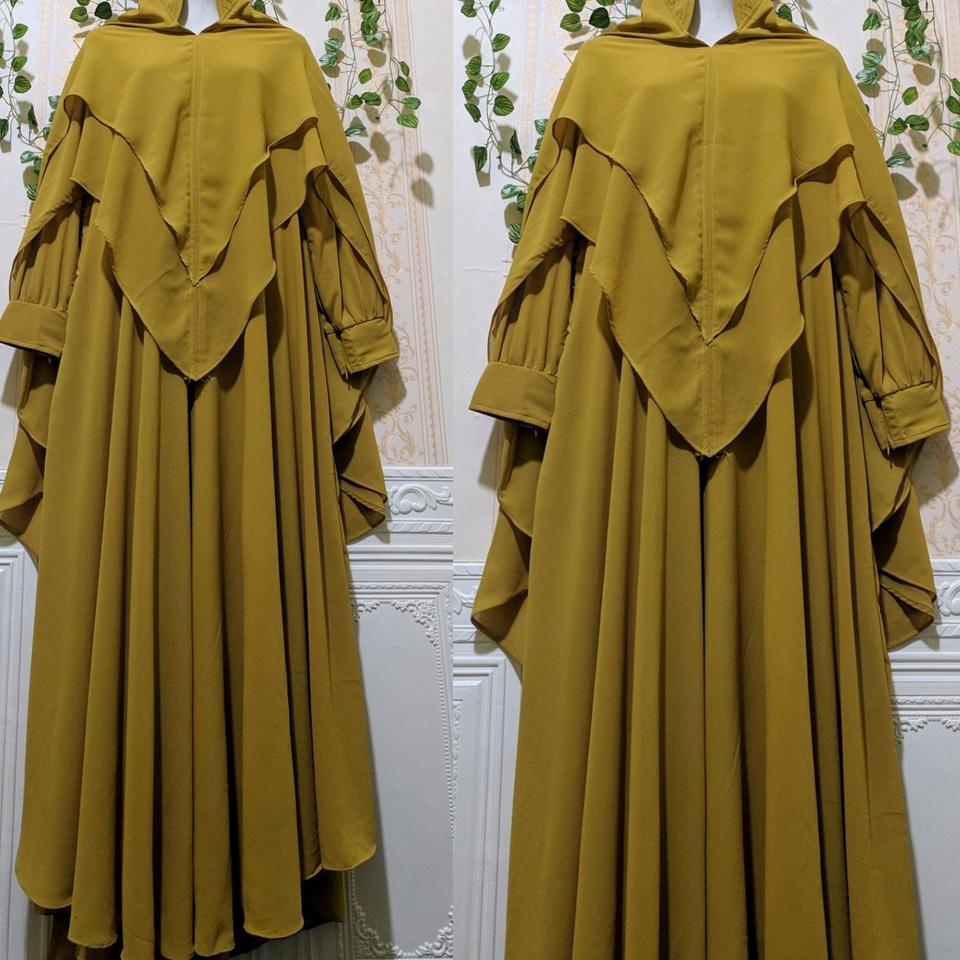 New Sale Gamis Ceruty Polos Jumbo Gamis Syari Ibu Ibu Remaja Jumbo Mewah Terbaru Baju gamis ceruti s