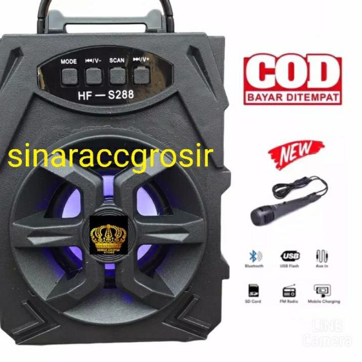 ♣ () Speaker Bluetooth HF-S288/XTM 168 Free Mic karaoke ۩