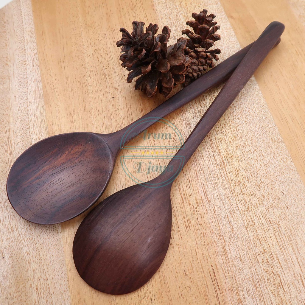 Sendok Makan Kayu Sendok Makan Aesthetic Dekorasi Photo Makanan Souvenir Sendok Wooden Spoon