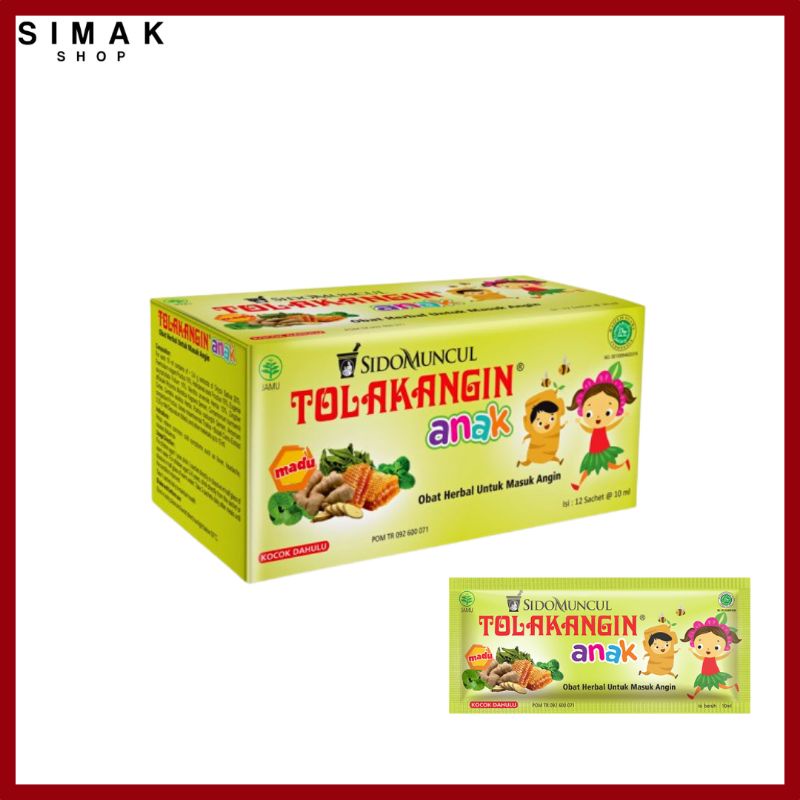 

Tolak Angin Anak SidoMuncul isi 12sachet @10ml | SIMAK SHOP