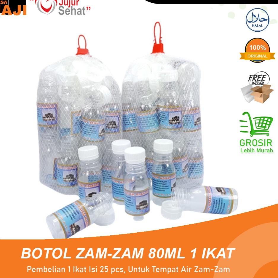 

✨Mall✨ 1 IKAT (25 Pcs) Botol Air Zam-zam Kosong Botol Zamzam 80ml Oleh-oleh Haji dan Umrah !!