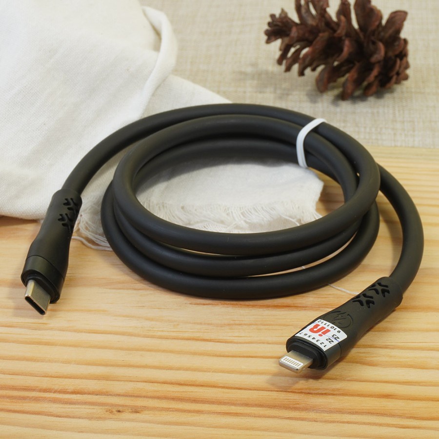 KABEL TYPE C TO LIGHTNING KABEL CHARGER FLEXI SUPPORT SUPER FAST 4A KABEL FLEXI C TO LIGHTNING 4A