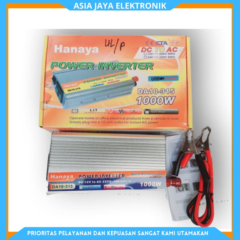 Power Inverter/power supply 12V 1000Watt HANAYA 100%Original