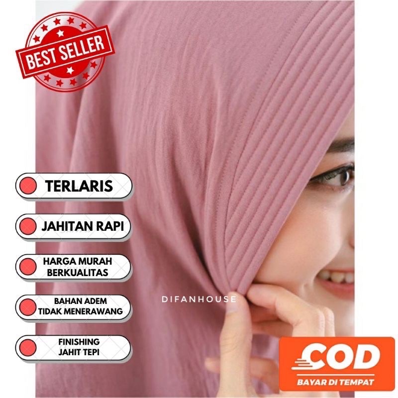 HIJAB BERGO MARYAM PET CRINGKLE SIZE M TALI