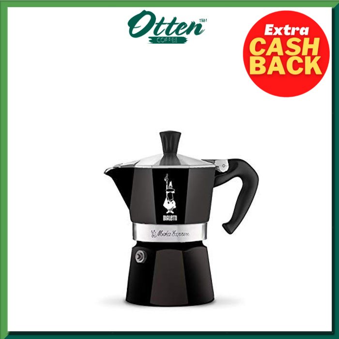 Bialetti Moka Express Black 1 Cup - Alat Seduh Kopi Moka Pot Coffee Maker