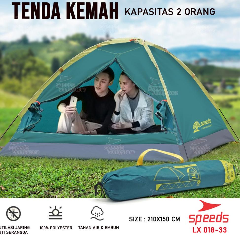 LANGSUNG ATC SPEEDS Tenda Camping Tenda Gunung 2-3 Orang Tenda Manual Tenda Lipat Poble 018-33