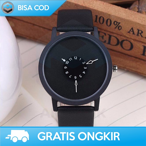 ARLOJI WANITA UNIK JAM TANGAN KULIT DESAIN SIMPLE ELEGAN  BERKUALITAS