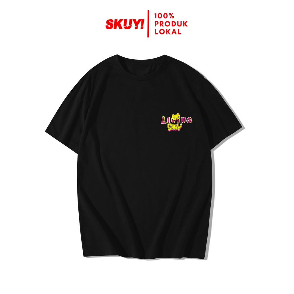 Kaos Skuy Dewasa Hitam Unisex | Eunoia Skuy Living SKY119