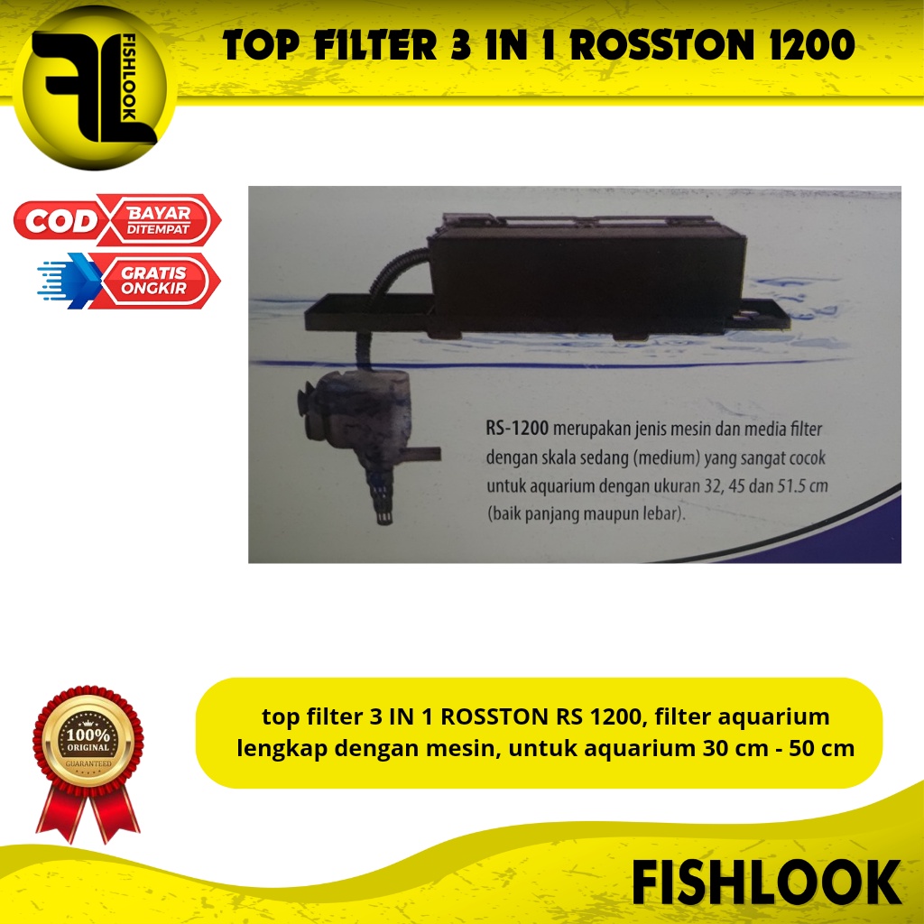 TOP FILTER ROSSTON FREE KAPAS 3 LAPIS AQUARIUM AQUASCAPE MURAH TERBAIK PEMBERSIH AQUARIUM