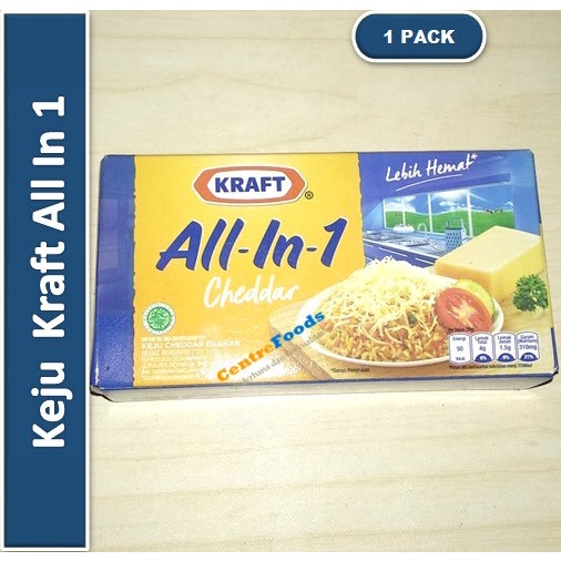 

Keju Cheddar Olahan - Kraft All In 1 | 165gr [ Harga Per PACK ]