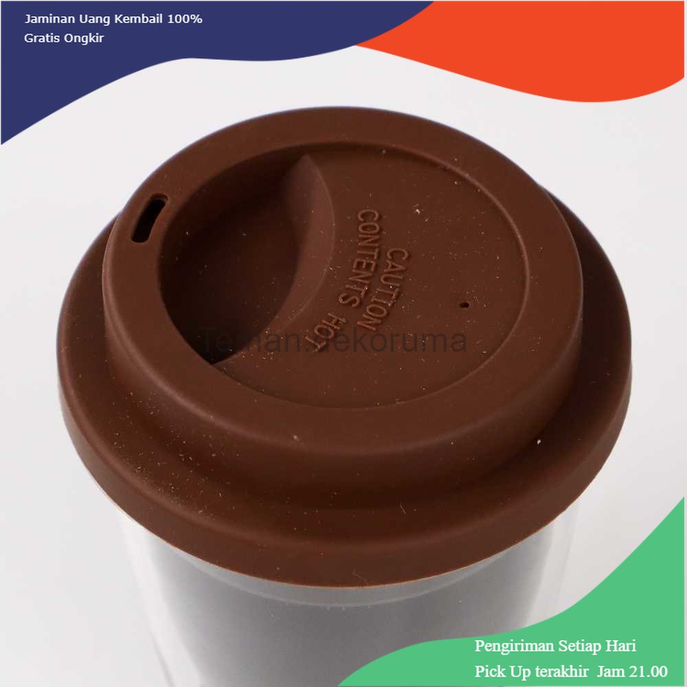 TD - GLS JANKNG Gelas Mug Kopi Anti Panas Doublewall Glass 350ml - XLSC-002