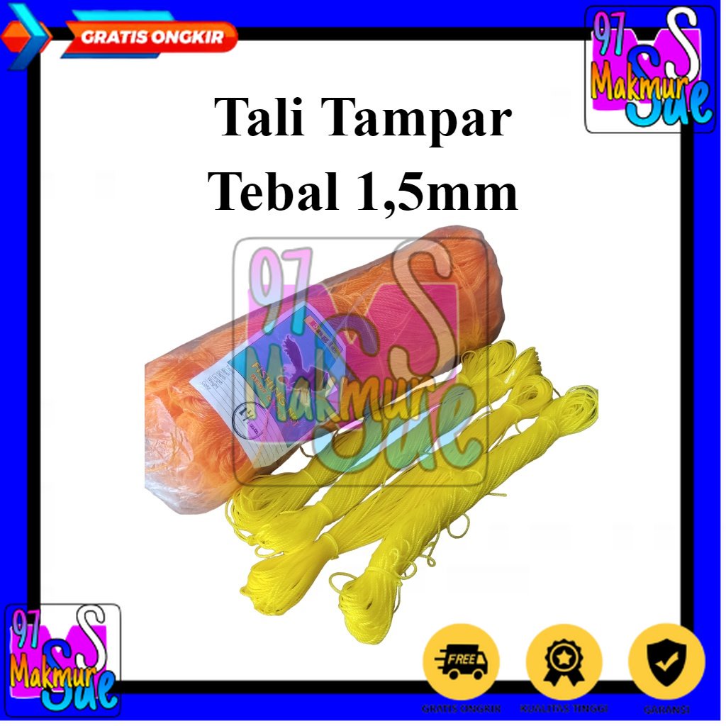 

Tali Tampar Kecil PE 1.5 mm / Serampat Cap Paus