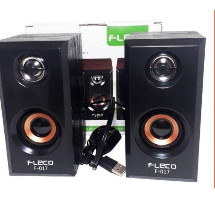 ۩ Speaker Salon Aktif Komputer Fleco F-017//Salon Komputer USB & AUX//Fleco 017 ☈