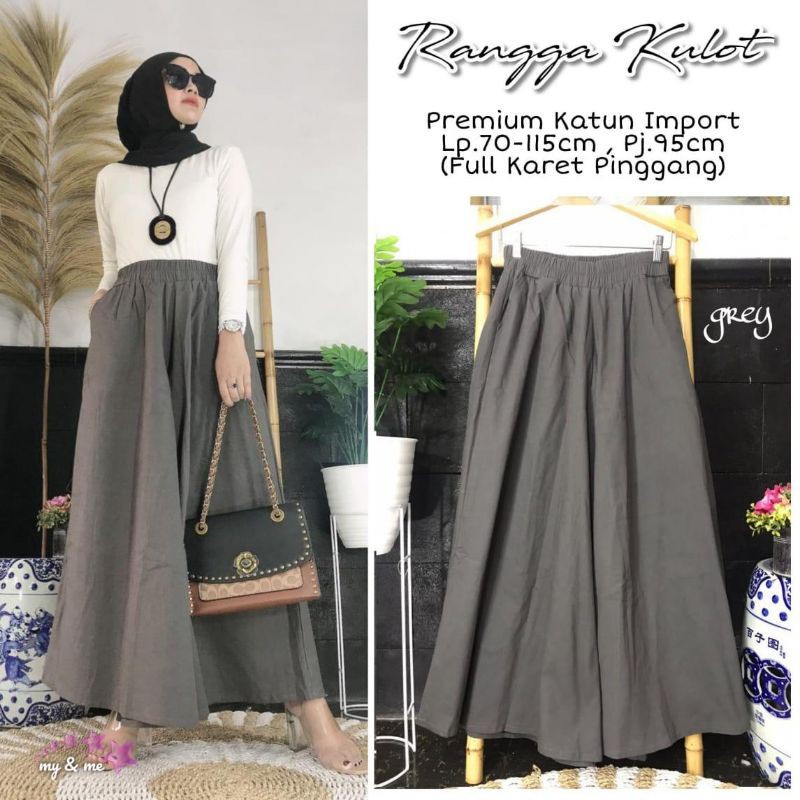 Rangga Kulot | Celana Kulot Jumbo | Bahan Katun twill XXL