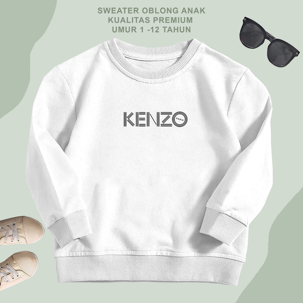 sweater anak laki laki oblong crewneck import unisex 1-12 th