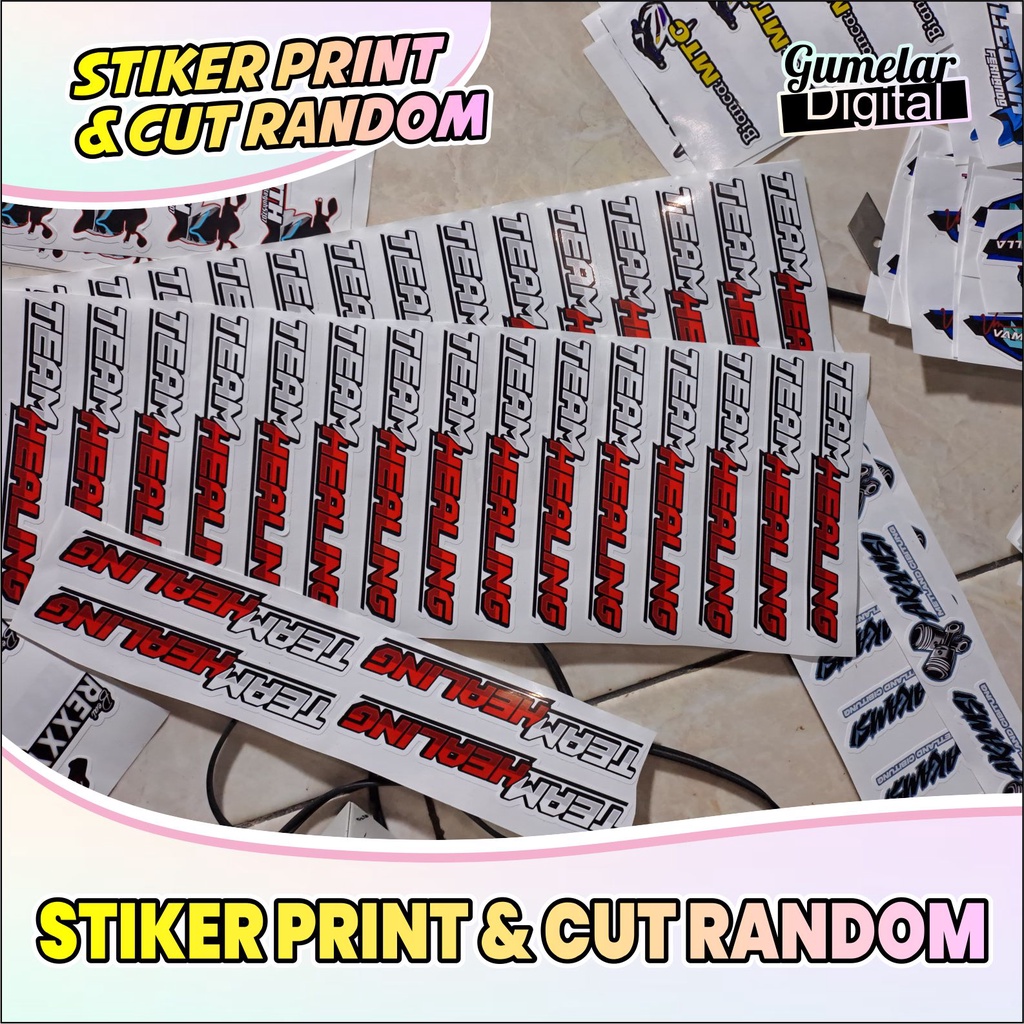 STIKER PRINT CUT NGABERS VARIO BEAT MIO RANDOM ACAK BANYAK VARIAN