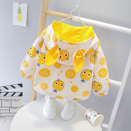 CJ32 NEW Jaket bayi dan anak motif lime