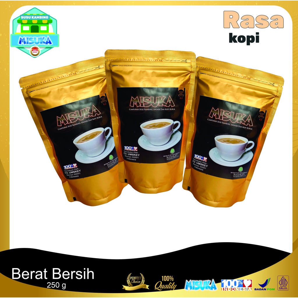 

Susu Kambing Etawa Ber BPOM Halal Rasa Kopi