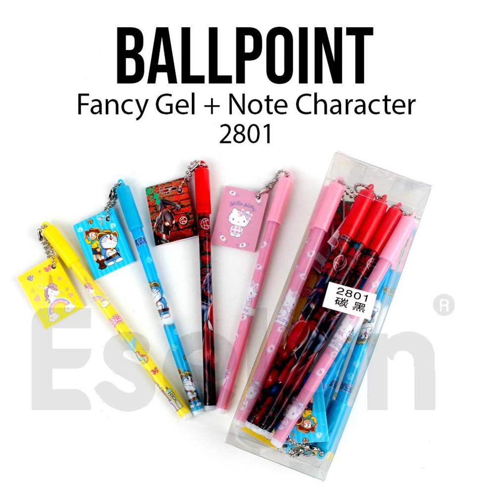 

F24 12pcs Pulpen Gel Fancy Notes /1pack Pulpen Gel Notes karakter READY ⇱