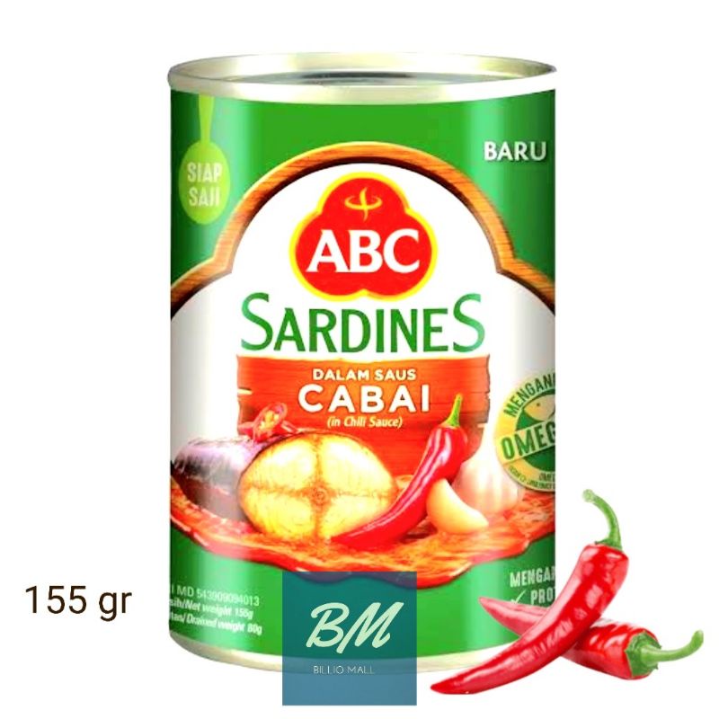 

ABC Sarden Saus Cabai 155 gr / Sarden Cabai ABC 155 gr