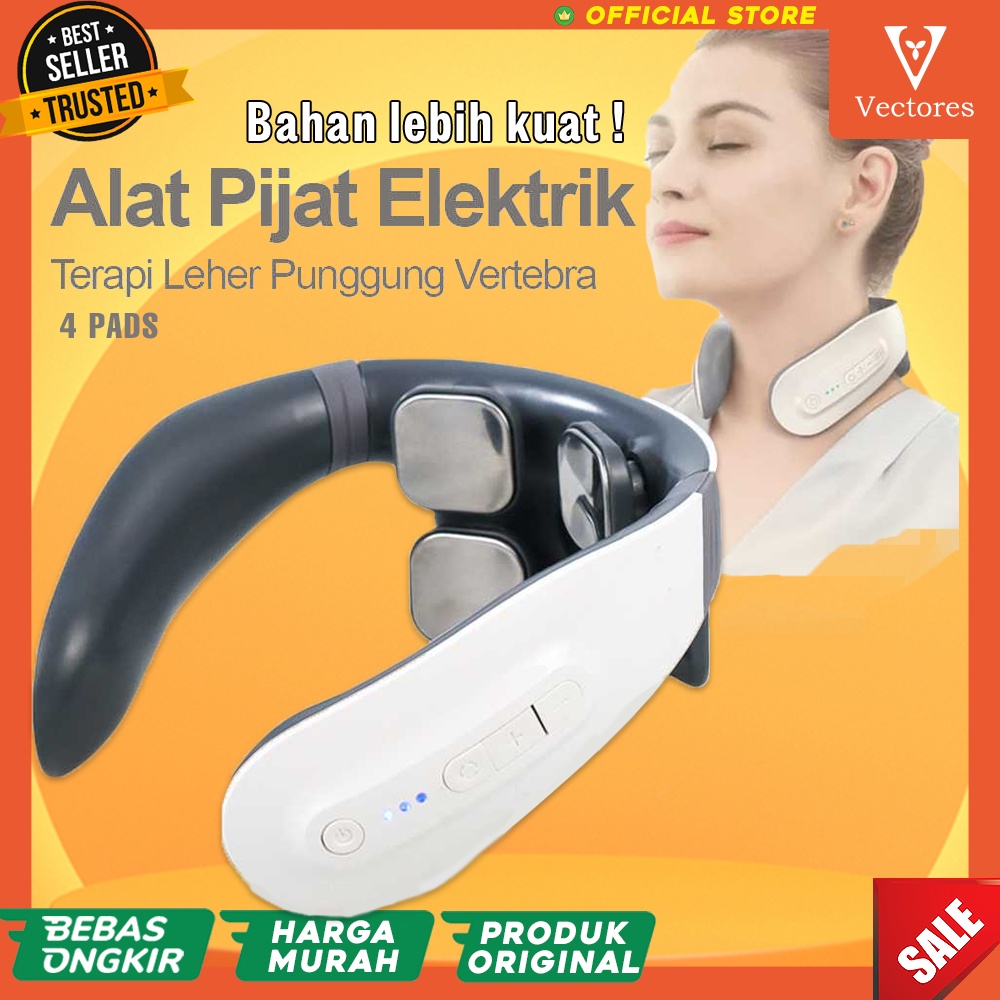 [ASLI] Alat Pijat Pemijat Electric Elektrik Terapi Neck Leher Pundak Pegal Massage Tool Original