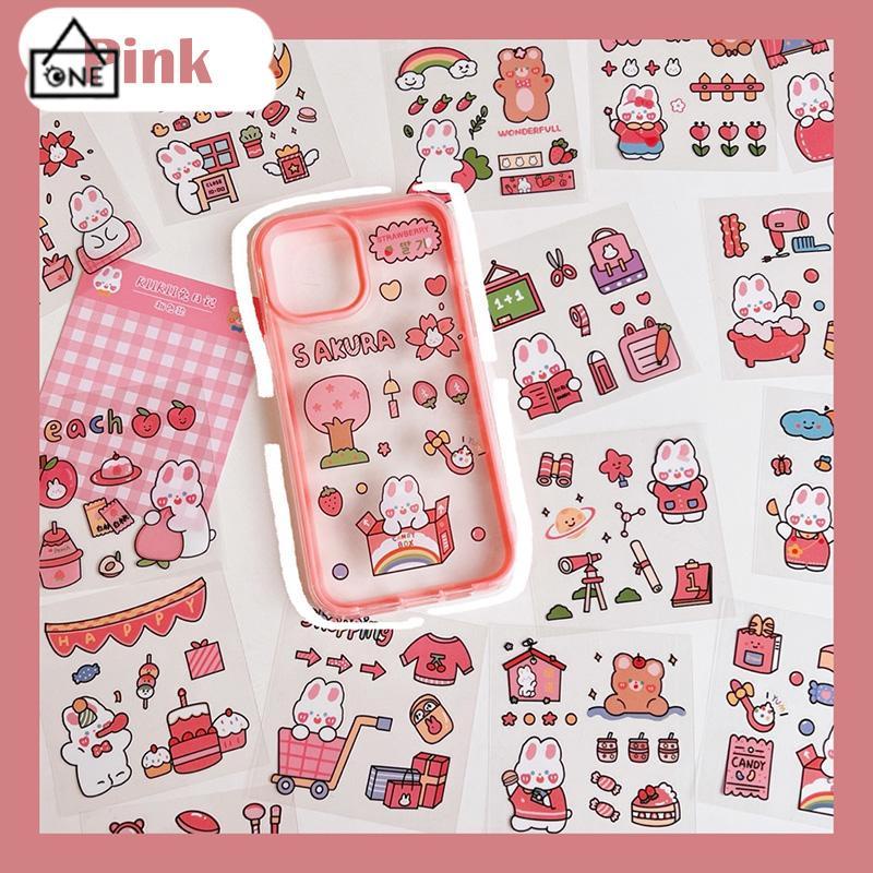 COD❤️20PCS/Set Stiker Motif Kartun Korea Lucu Anti Air Dekorasi pola kecil Handbook Scrapbook DIY-A.one