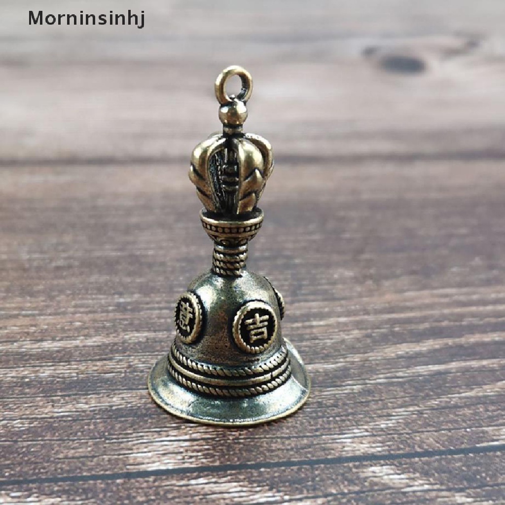 Mornin Kuningan Kerajinan Tangan Magic Bell Lonceng Angin Perunggu Tibet Bell Liontin DIY Gantungan Kunci id