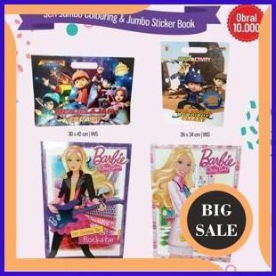 

limited stock BUKU ANAK PINTAR MURAH BUKU MEWARNAI JUMBO UKURAN BESAR BOBOBOY BARBIE 1F3BZ